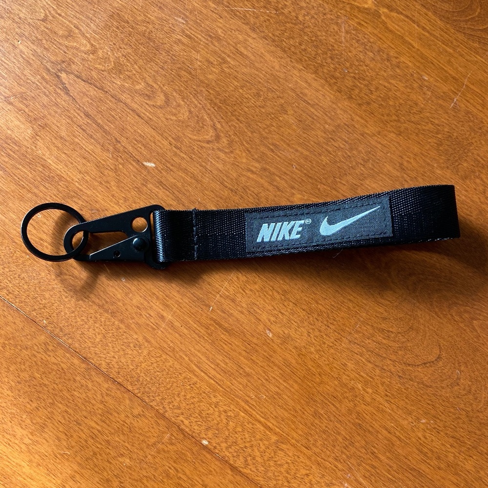 Black Nike keychain wristlet